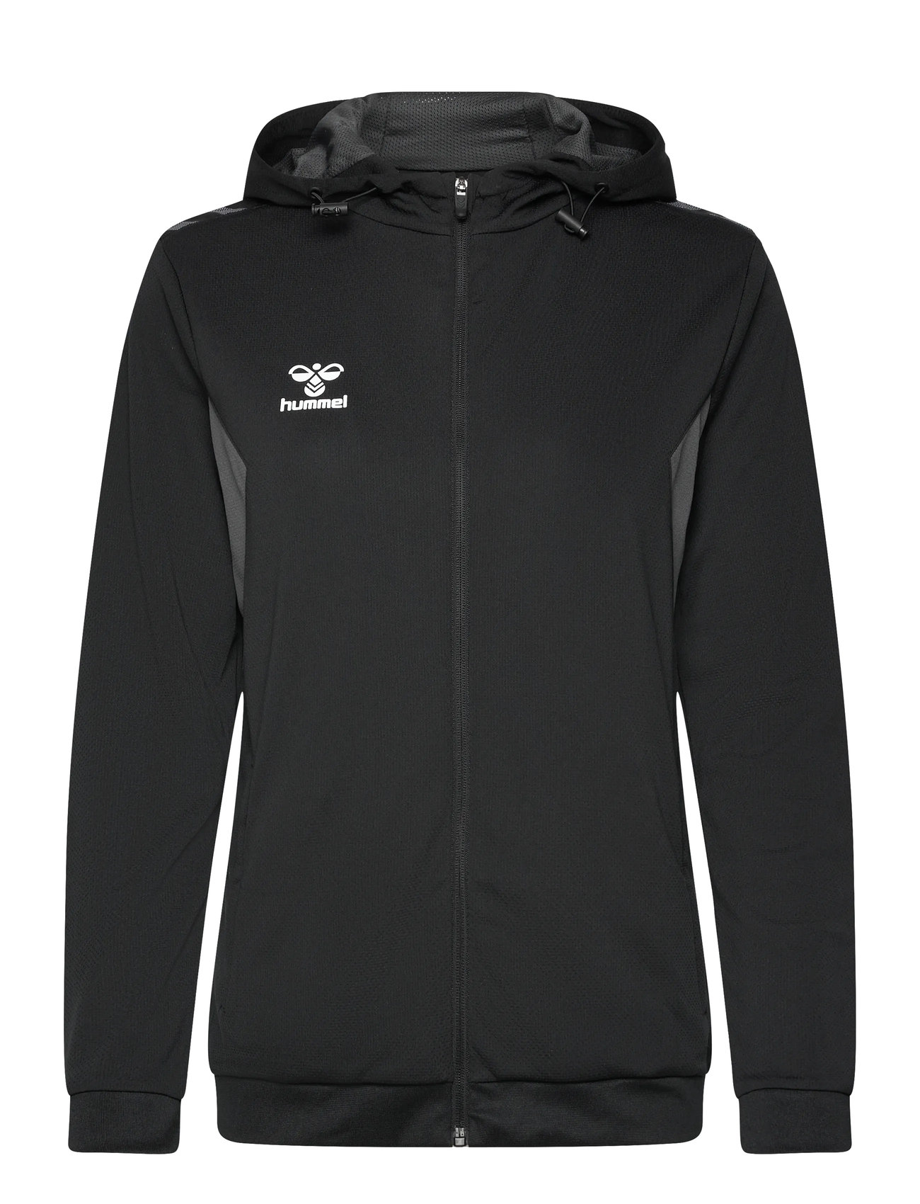 Hummel Hmlauthentic Pl Zip Hoodie Woman, L, Black, Sport Sweatshirts & Hoodies > Sport Hoodies, Dame