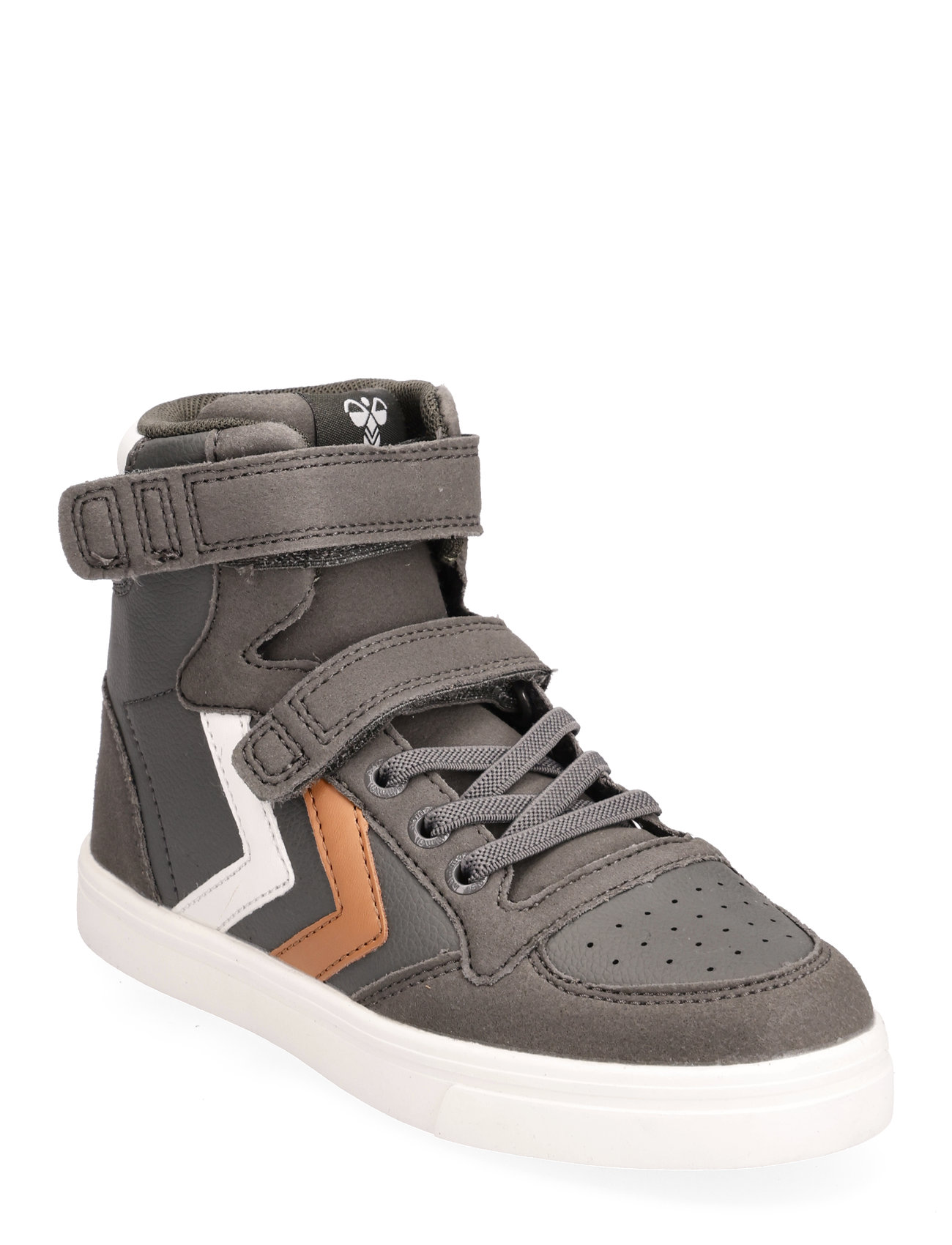 Hummel Slimmer Stadil Leather High Jr Grå