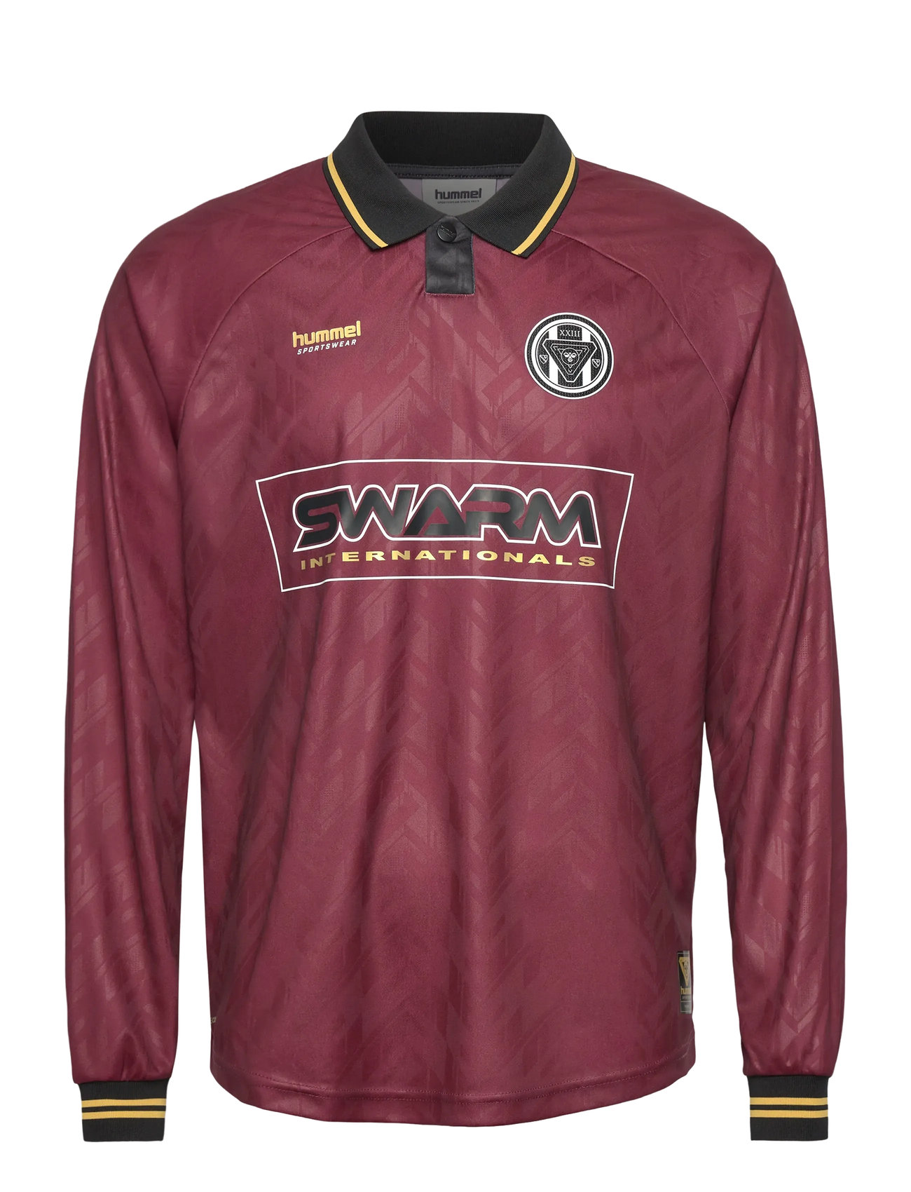 HUMMEL Hmlloose Bay Soccer Jersey L/S Burgundy - XS - Damen