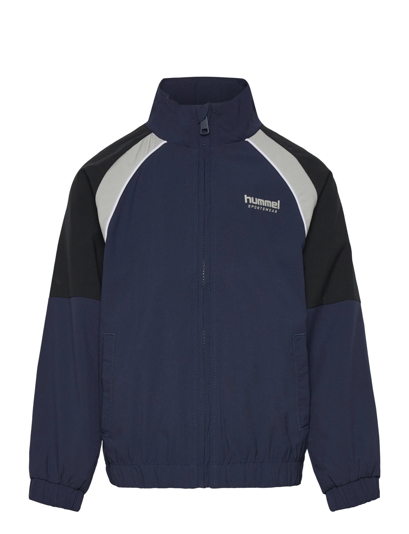 Hummel Hmljr Loose Tracksuit Zip Jacket, 104, Navy, Sweatshirts & Hættetrøjer > Sweatshirts, Børn