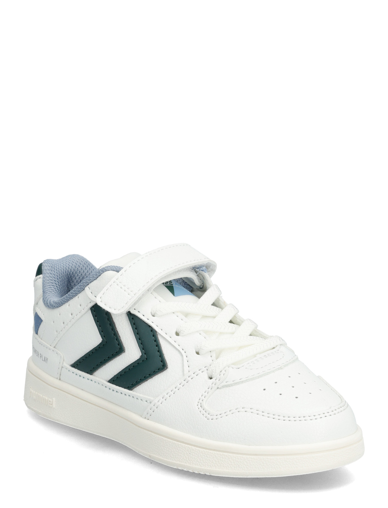 Hummel St Power Play Jr, 30, White, Sneakers > Sneakers Med Lav Top, Børn