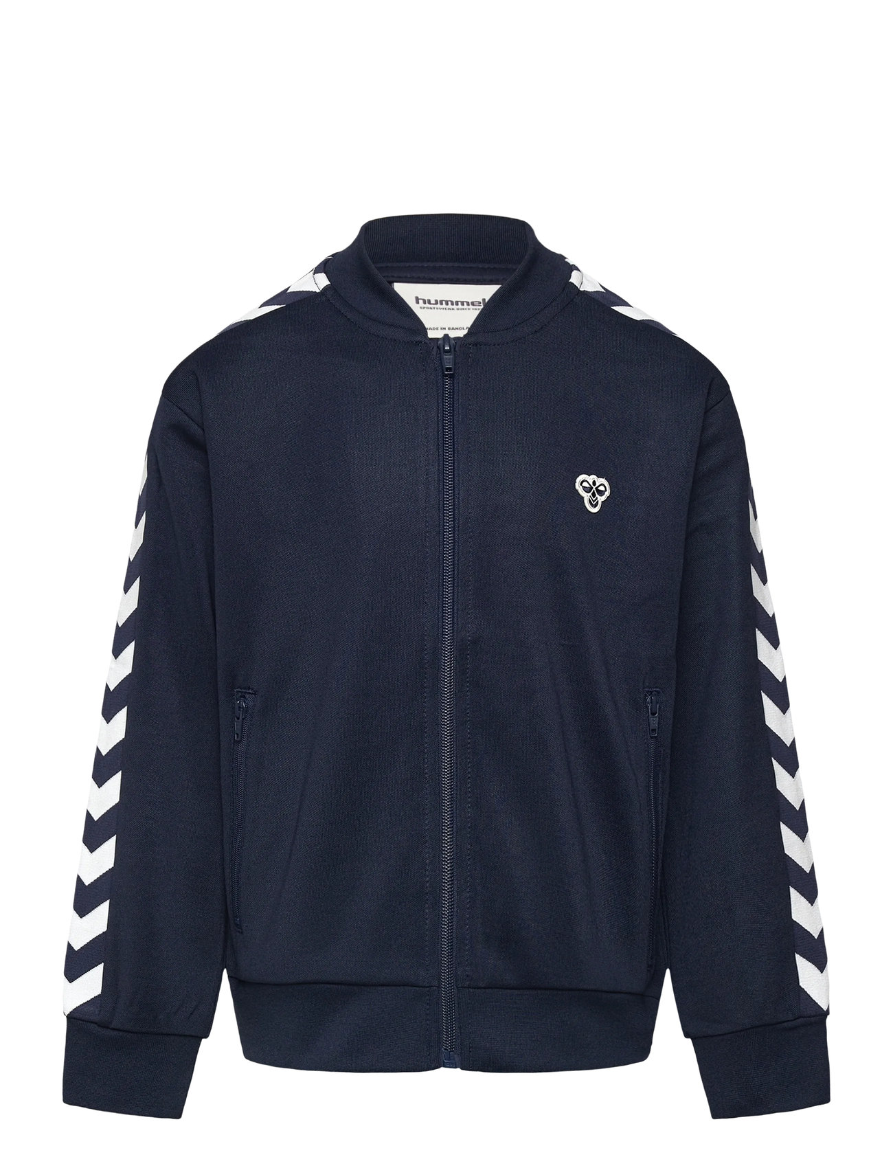 Hummel Hmljr Archive Reg Poly Zip Jacket, 110/116, Navy, Sweatshirts & Hættetrøjer > Sweatshirts, Børn