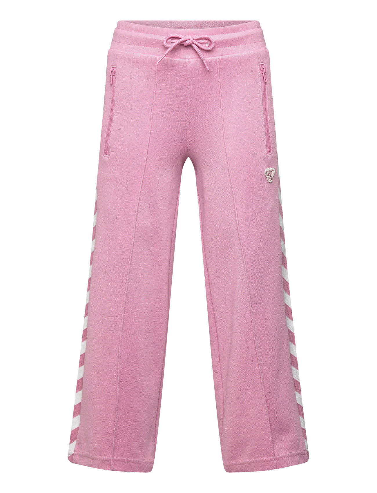 Hummel Hmljr Archive Wide Leg Poly Pants, 104, Pink, Underdele > Joggingbukser, Børn