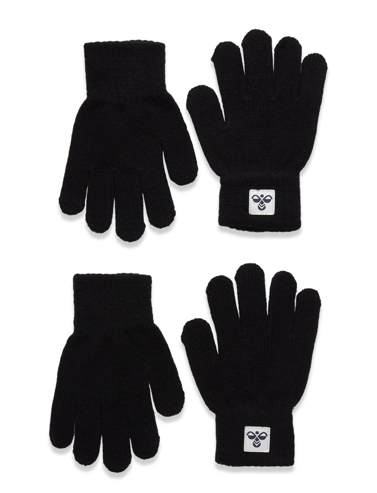 HUMMEL Hmljr Knit Handschuhe 2-Pack Schwarz - 8-12 - Kinder