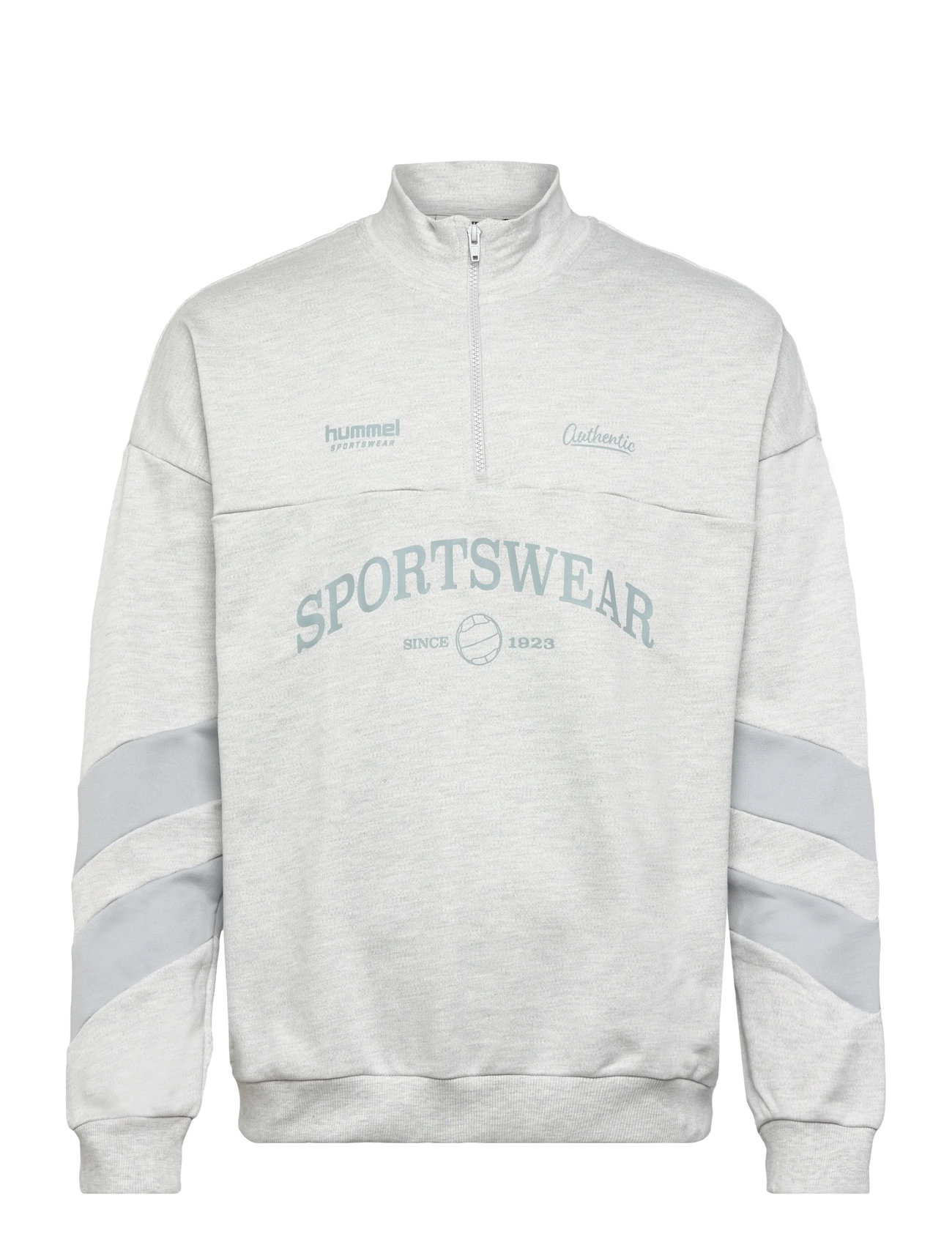 HUMMEL Hmloversized Halfzip Sw Grau - S - Herren