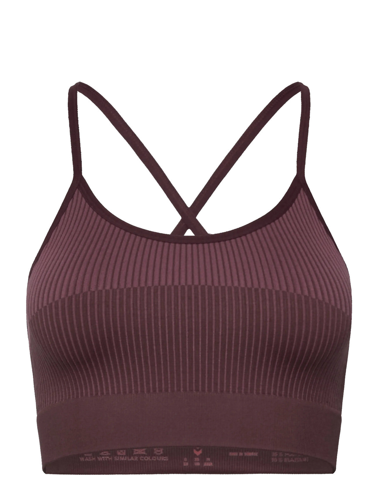 Hummel Hmlyoga Seamless Low Support Bra, S, Burgundy, Sport Clothing > Sport Bras - All, Dame