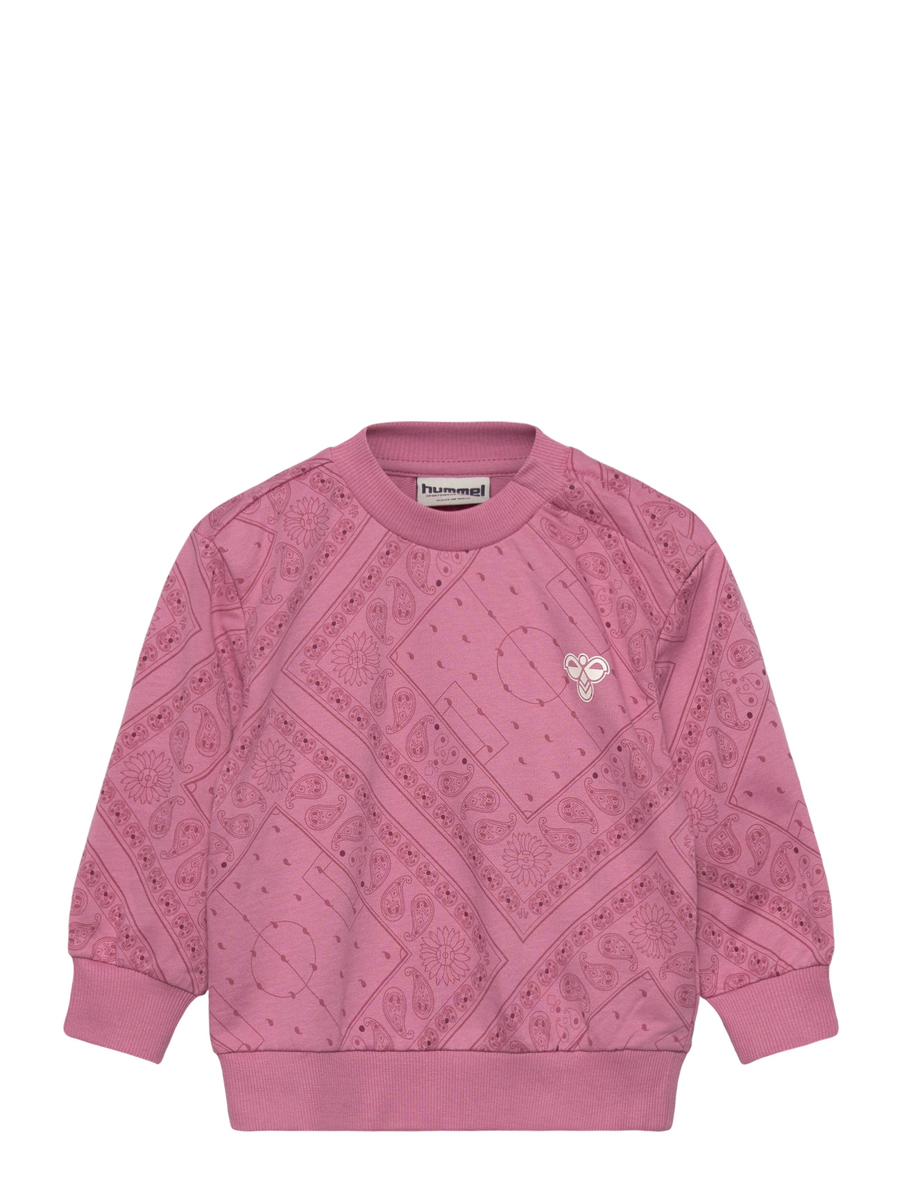 HUMMEL Hmlmini Loose Paisley Aop Sweatshir Pink - 110 - Kinder
