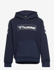 Hummel - hmlBOX HOODIE - hoodies - black iris - 0