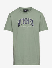 Hummel - hmlFAST T-SHIRT S/S - pattern short-sleeved t-shirt - sea spray - 0