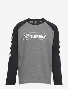 hmlBOX T-SHIRT L/S - long-sleeved t-shirts - medium melange