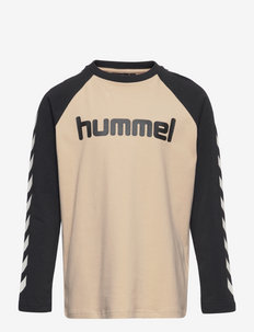 hmlBOYS T-SHIRT L/S - marškinėliai ilgomis rankovėmis - humus