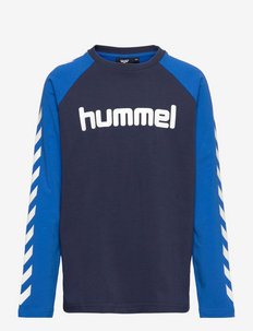hmlBOYS T-SHIRT L/S - long-sleeved t-shirts - lapis blue