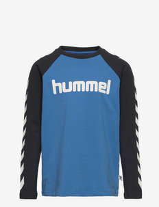 hmlBOYS T-SHIRT L/S - long-sleeved t-shirts - vallarta blue