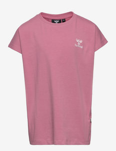 hmlDOCE T-SHIRT S/S - plain short-sleeved t-shirts - heather rose