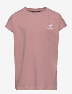 hmlDOCE T-SHIRT S/S - plain short-sleeved t-shirts - woodrose