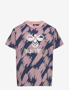 hmlEMERSON T-SHIRT S/S - kortærmede t-shirts med mønster - woodrose