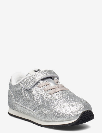 REFLEX GLITTER INFANT - blinking sneakers - silver