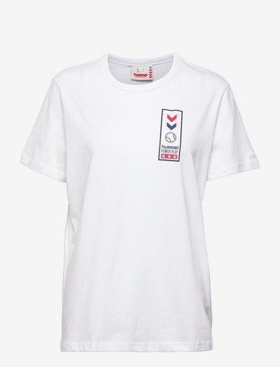 hmlIC COMBI T-SHIRT - t-shirty - white/red/navy