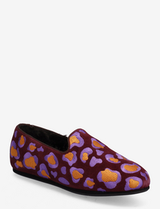 Leopard  Loafer - slippers - red