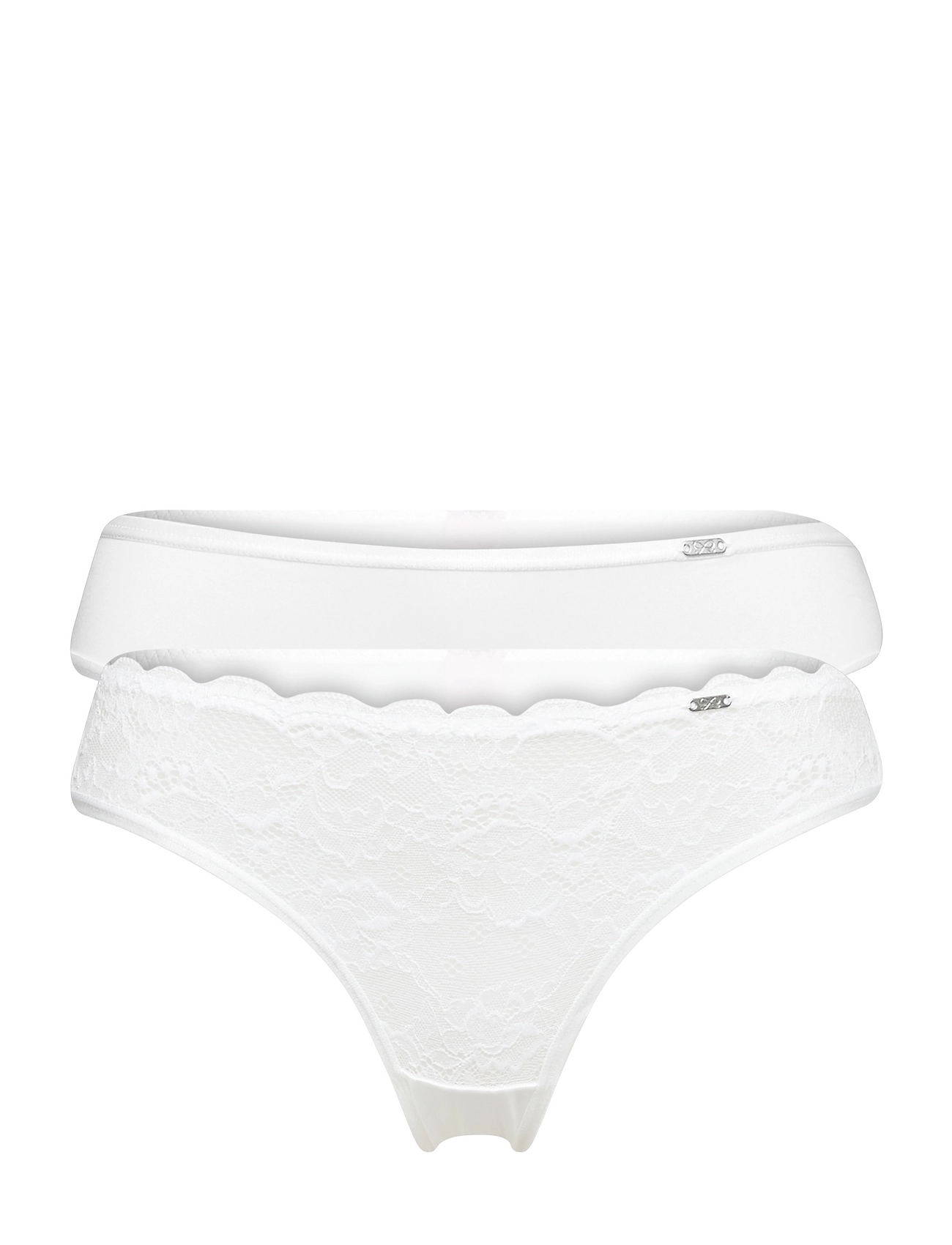 2-Pack Angie String G-streng Undertøj White Hunkemöller