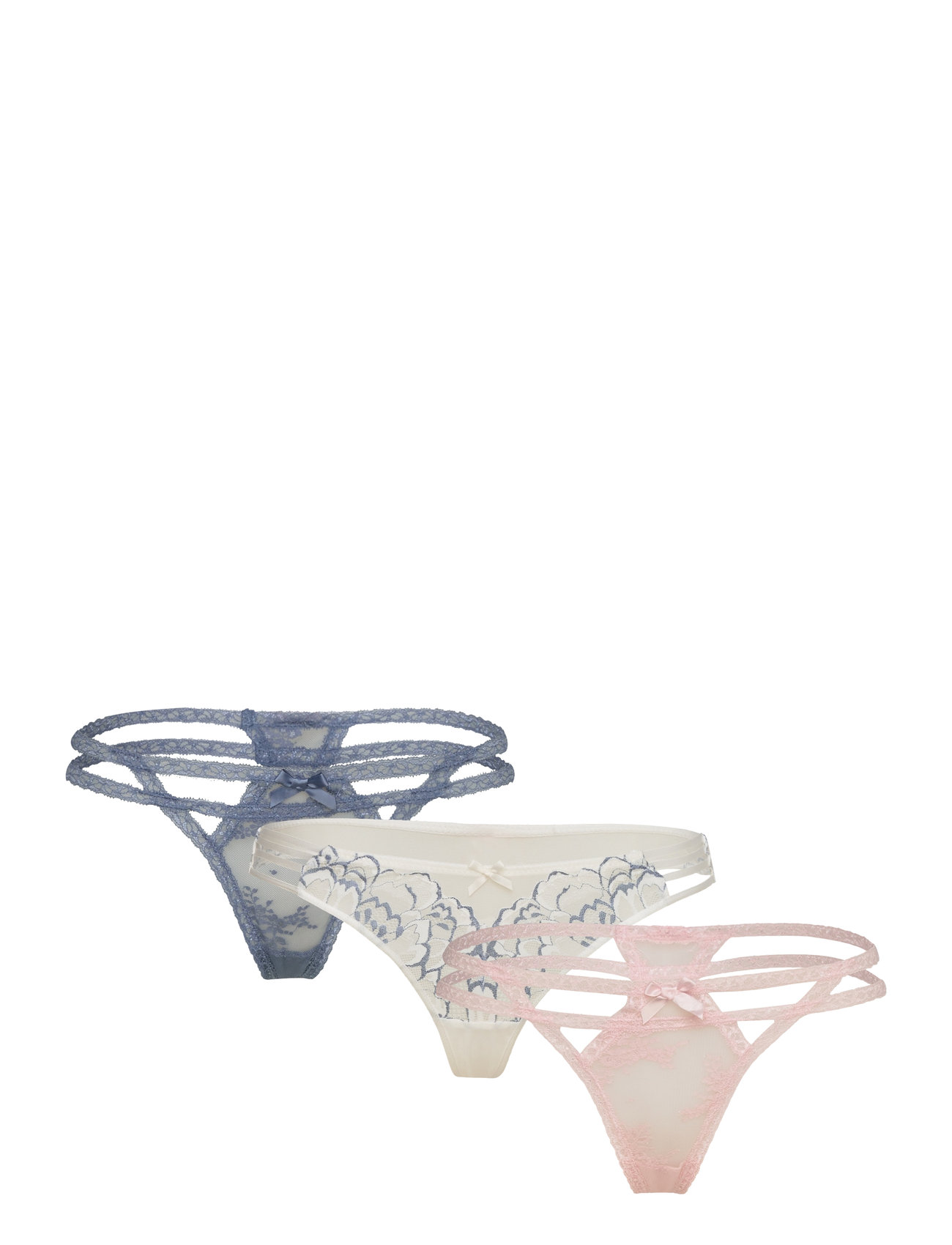 3-Pack String R G-streng Undertøj Multi/patterned Hunkemöller