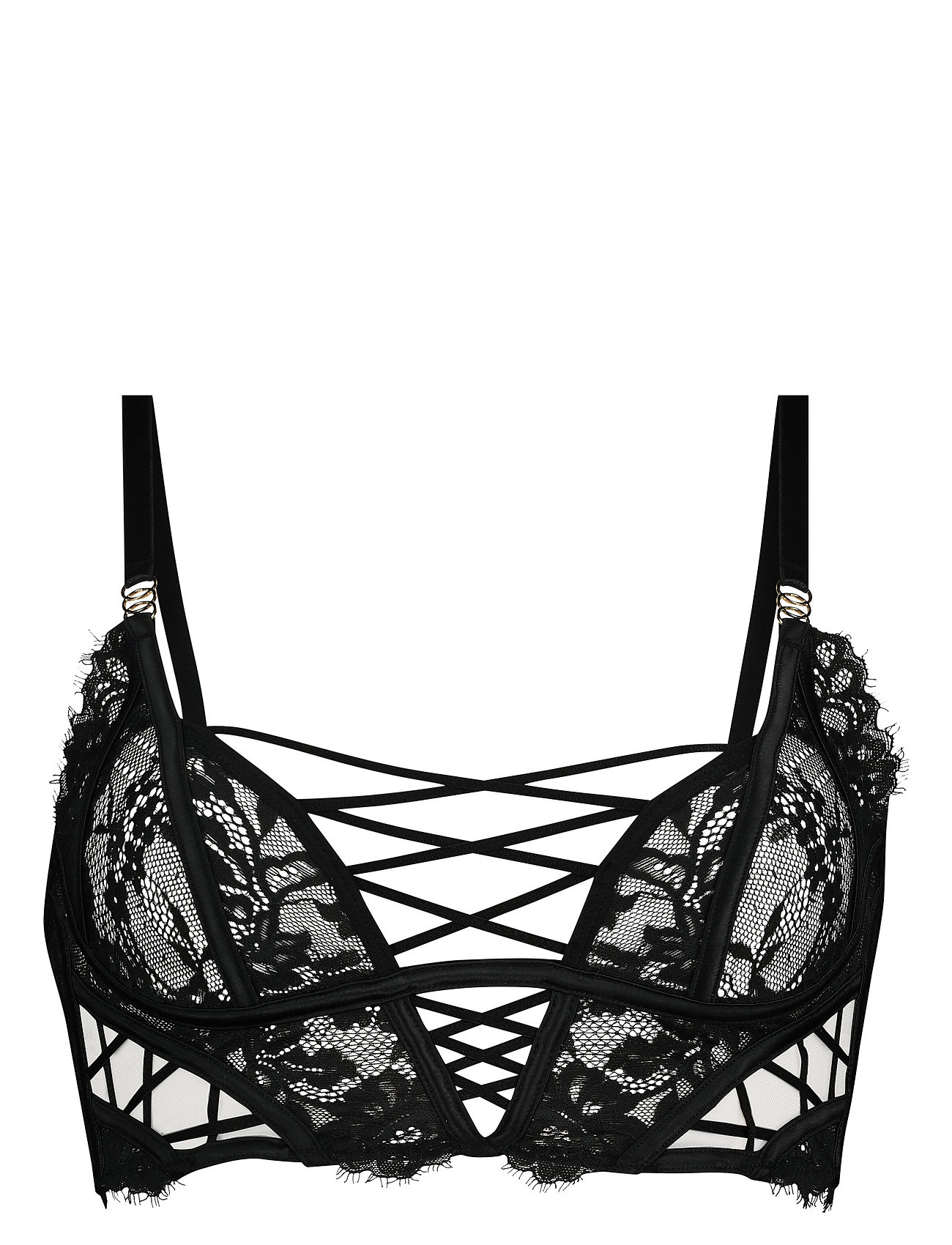 Loretta Bralette Lingerie Bras & Tops Soft Bras Bralette Black Hunkemöller