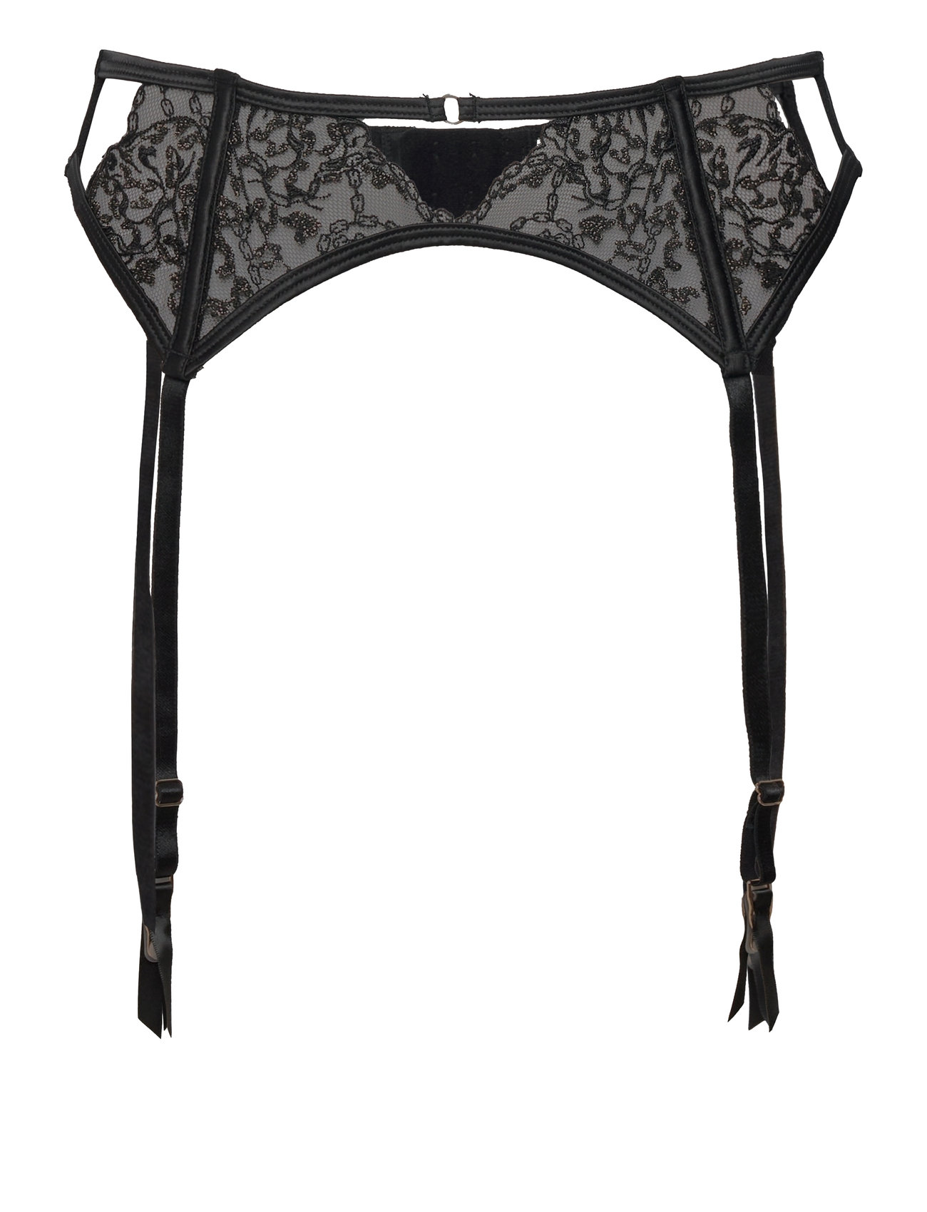 Felicia Suspender Lingerie Stay-ups Black Hunkemöller