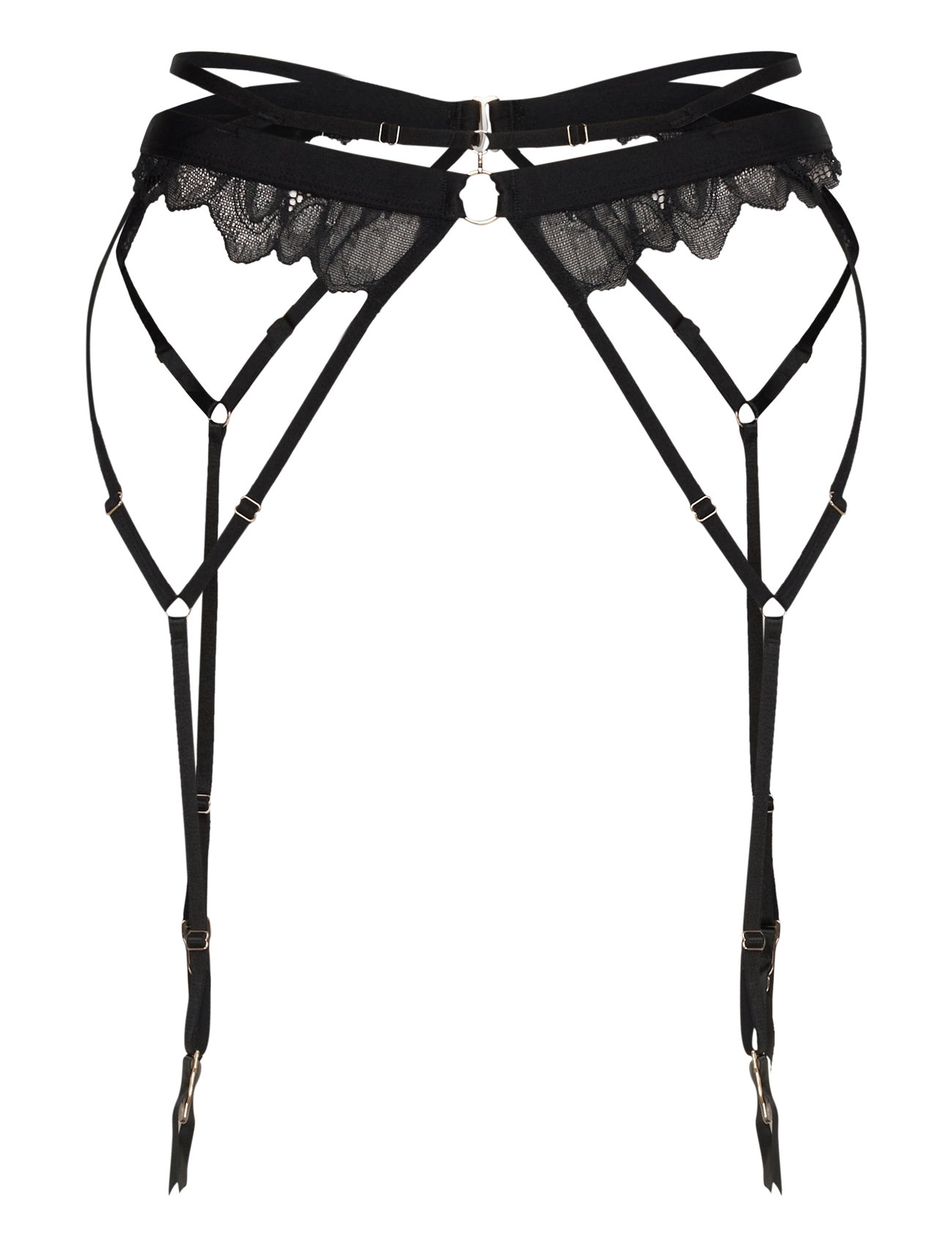 Billie Suspenderbelt Lingerie Stay-ups Black Hunkemöller