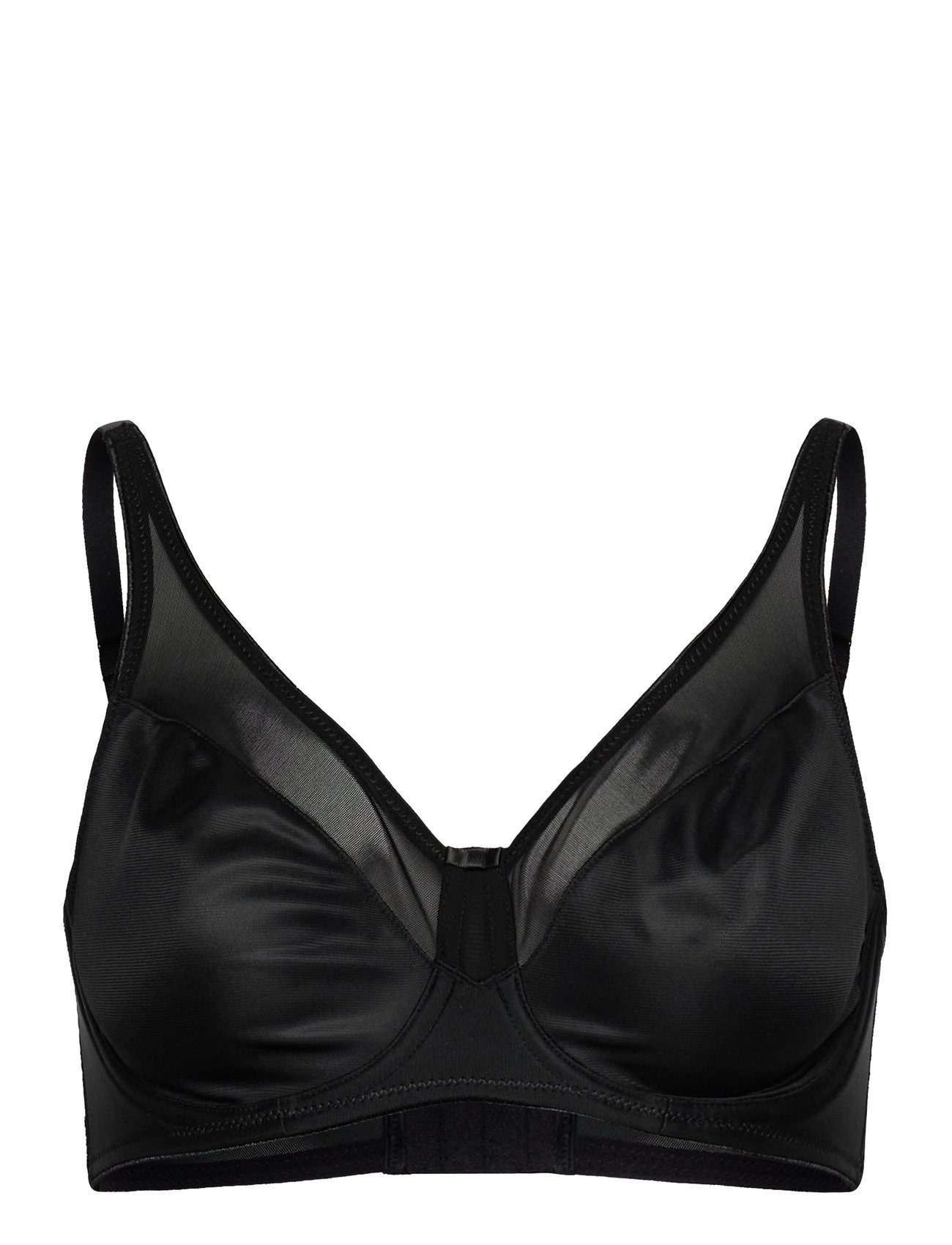 Nina Non-Padded Underwired Minimizer Bra Lingerie Bras & Tops Wired Bras Black Hunkemöller