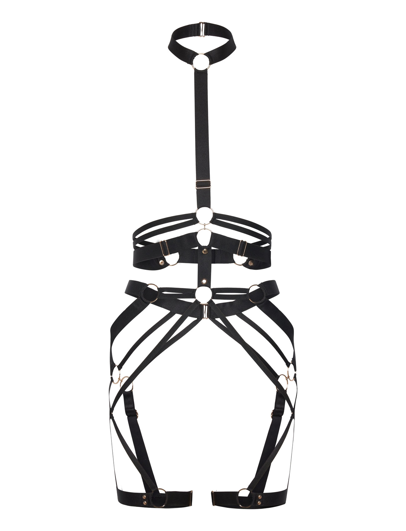 Billie Detachable Body Harness Lingerie Stay-ups Black Hunkemöller