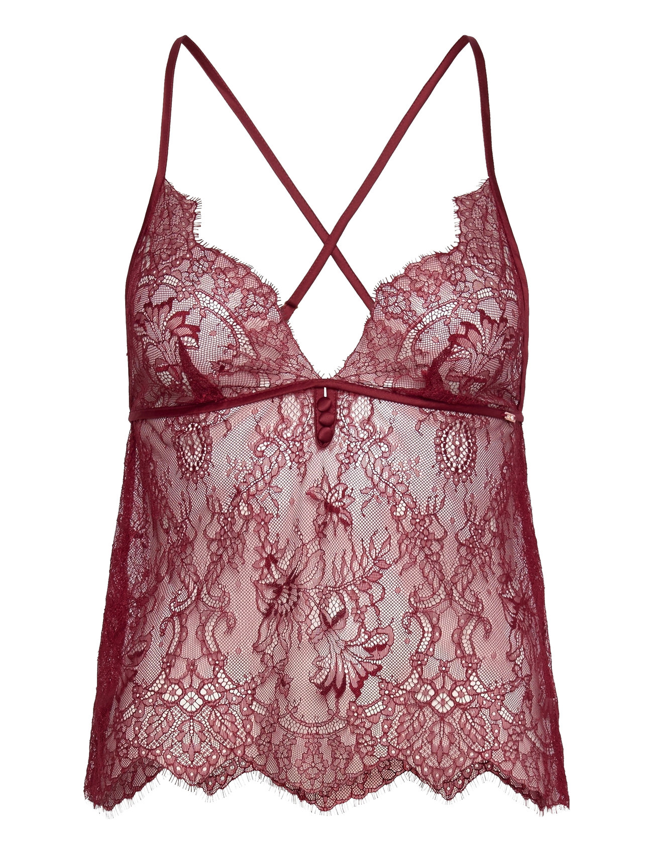 Delphine Lace Cami Burgundy Hunkemöller