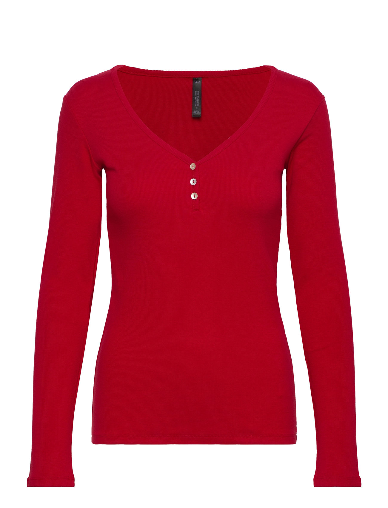 Long-Sleeved Pyjama Top Topp Red Hunkemöller