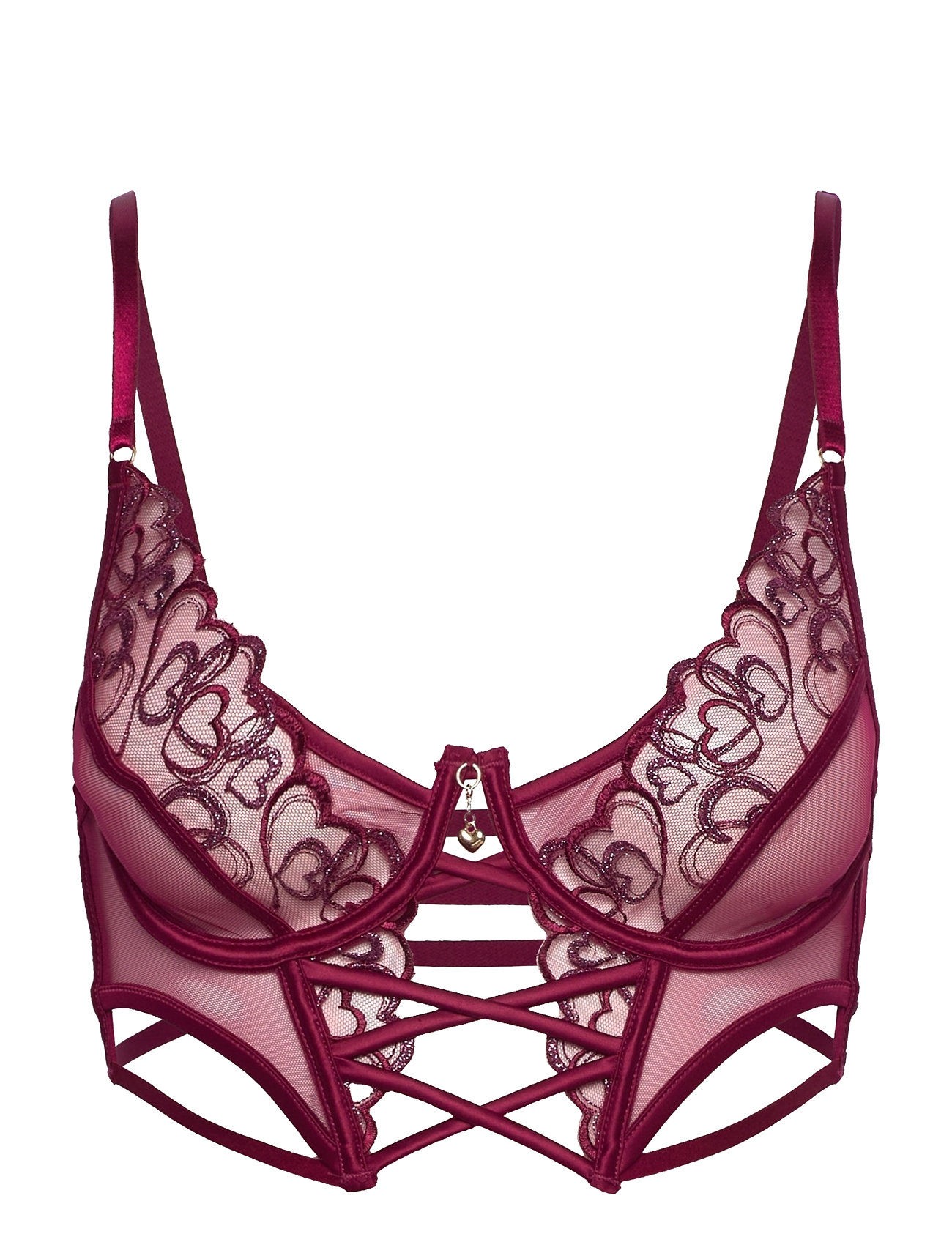 Scarlett Ud Ll Lingerie Bras & Tops Balc Tte Bras Red Hunkemöller