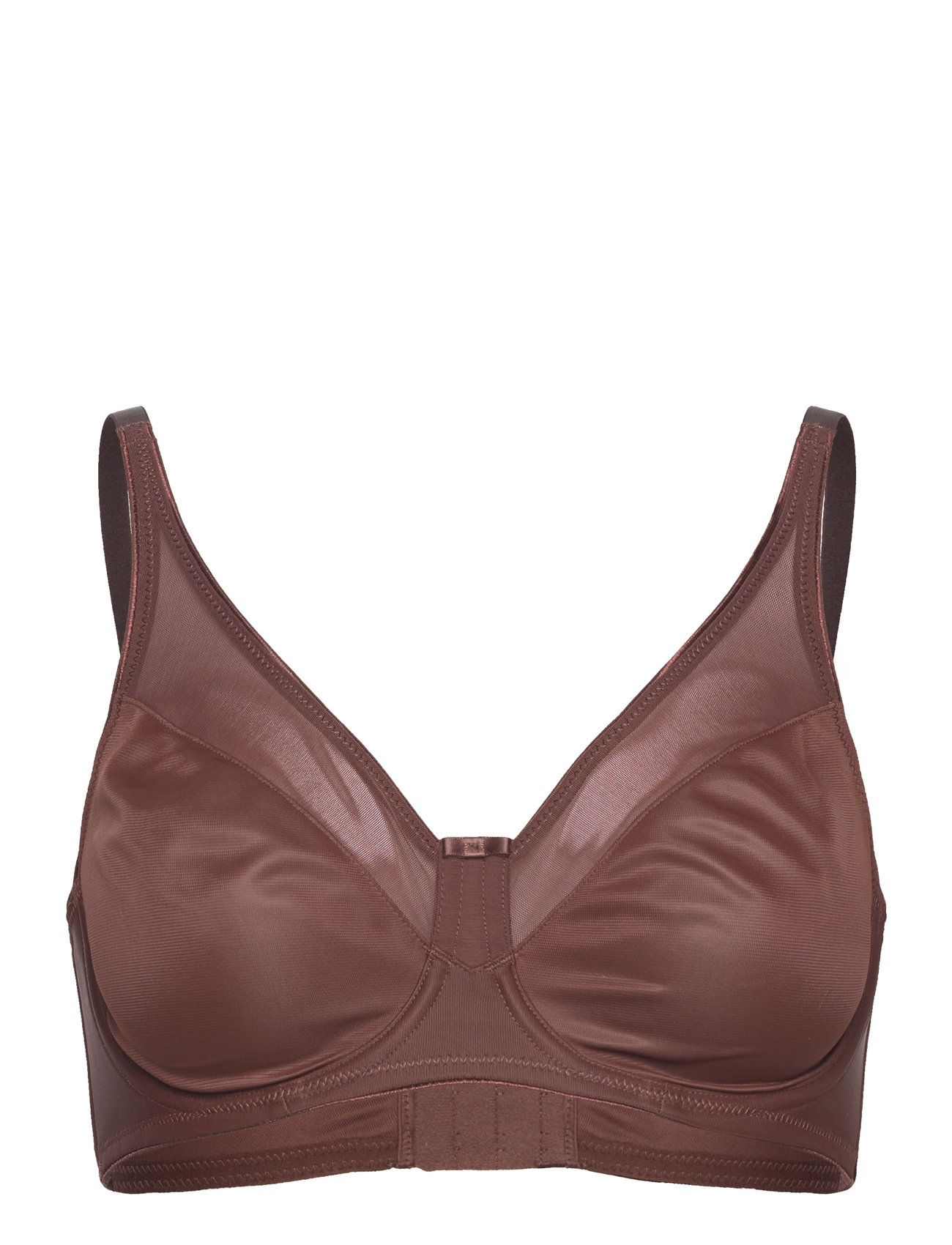 Nina Non-Padded Underwired Minimizer Bra Lingerie Bras & Tops Wired Bras Brown Hunkemöller
