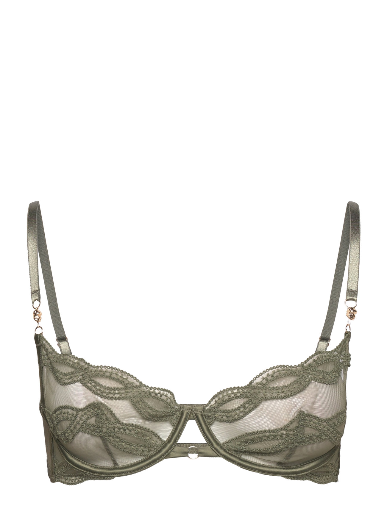 Shae Non-Padded Underwired Bra Lingerie Bras & Tops Wired Bras Green Hunkemöller