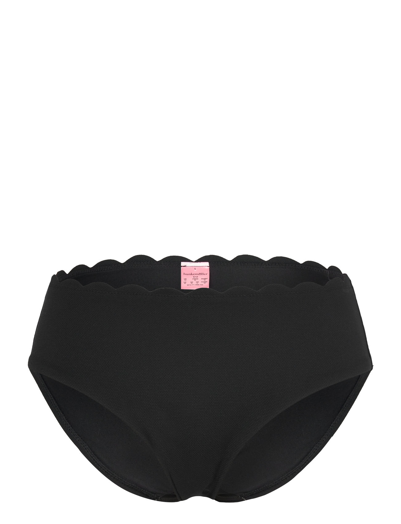 Scallop Rio Midi Swimwear Bikinis Bikini Bottoms High Waist Bikinis Black Hunkemöller