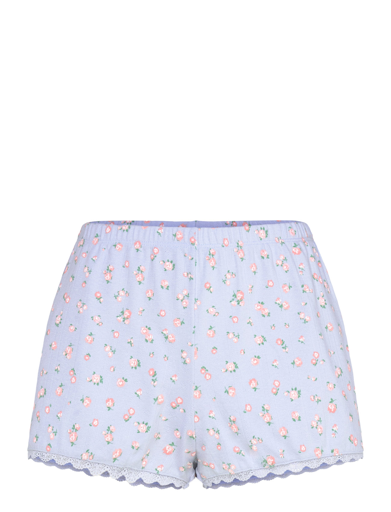 Short Pointelle Lace Flower Shorts Blue Hunkemöller