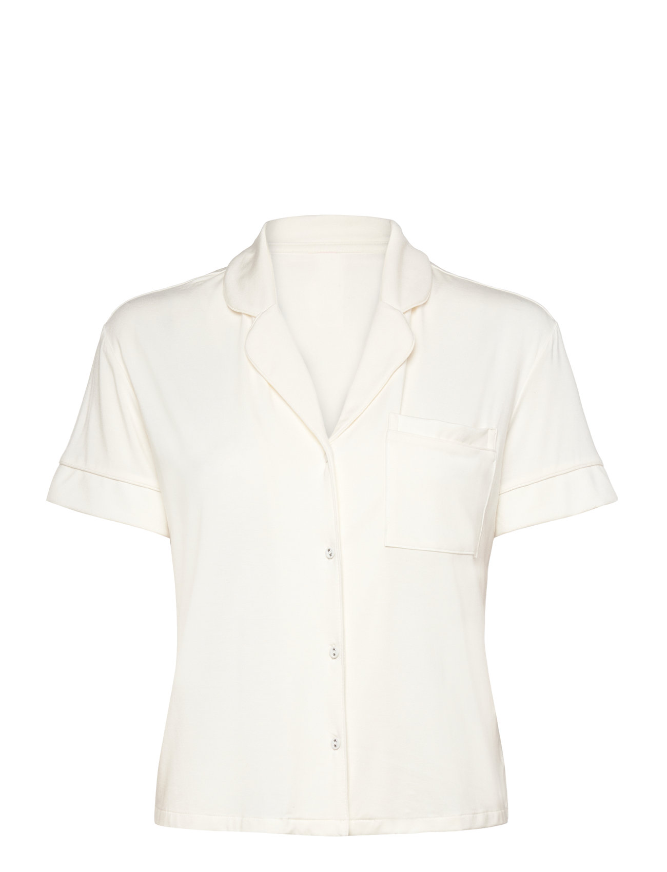 Jacket Ss Jersey Essential Topp White Hunkemöller