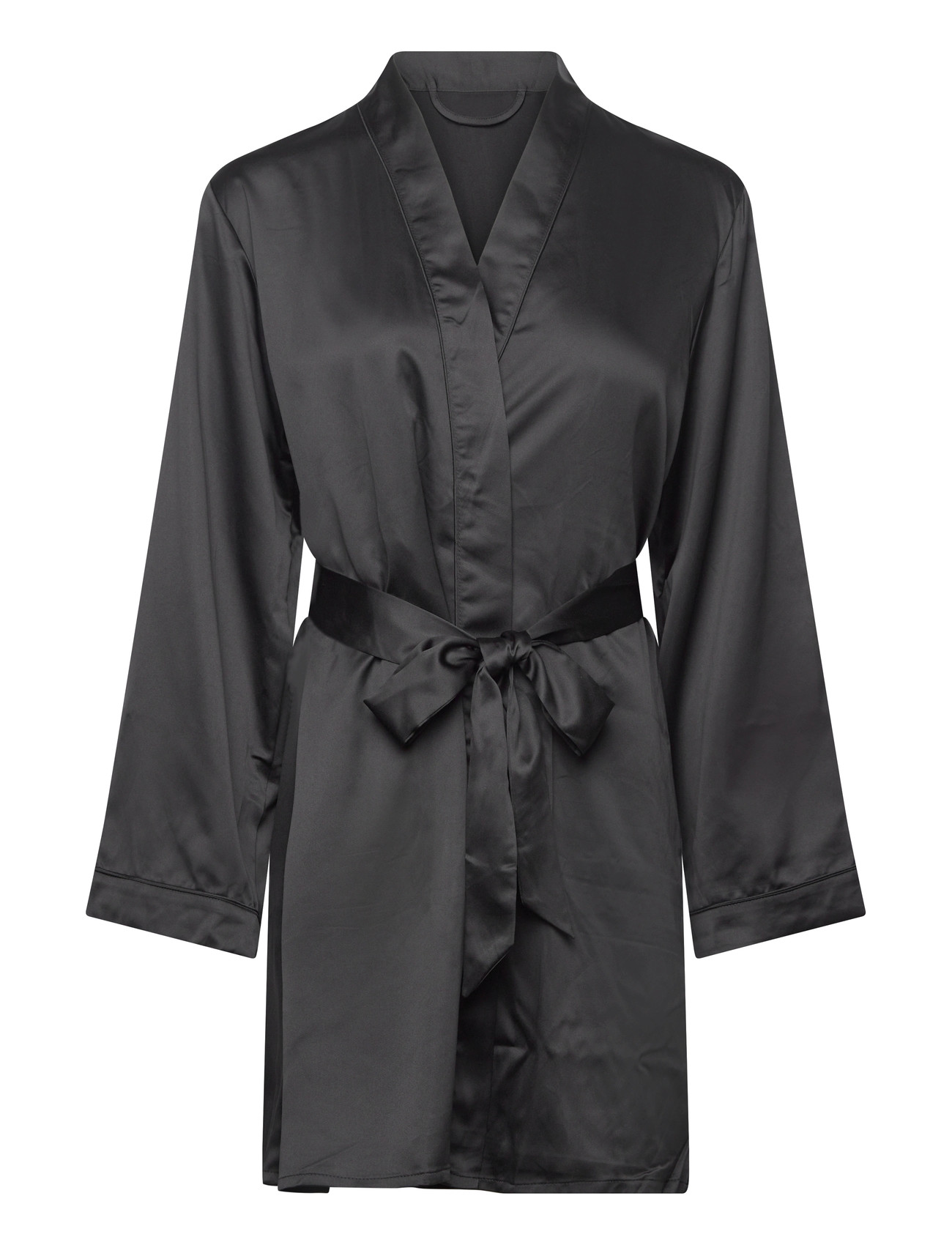 HUNKEMÖLLER Kimono Satin Schwarz - XL/XXL - Damen