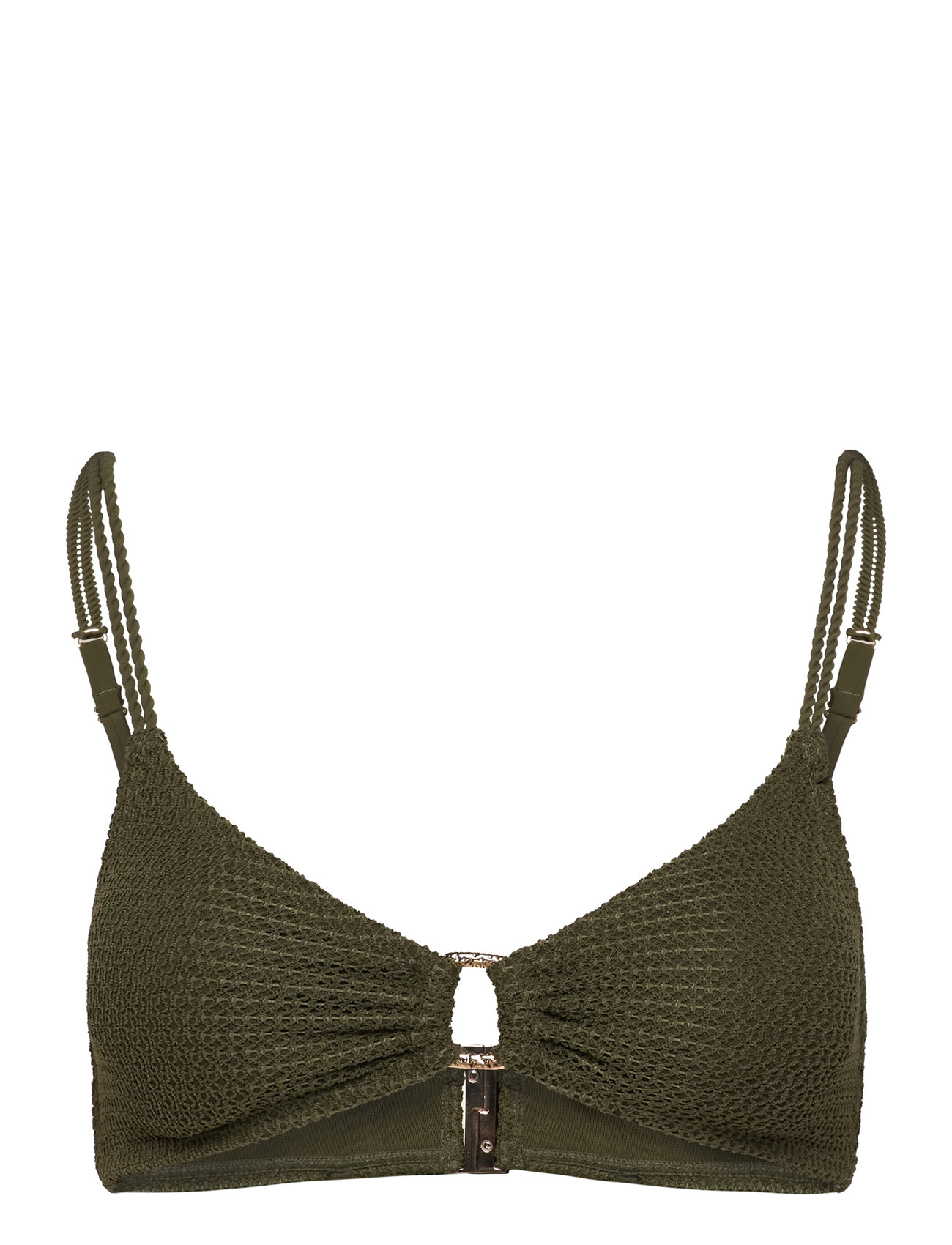 Cairo Croptop Swimwear Bikinis Bikini Tops Triangle Bikinitops Khaki Green Hunkemöller