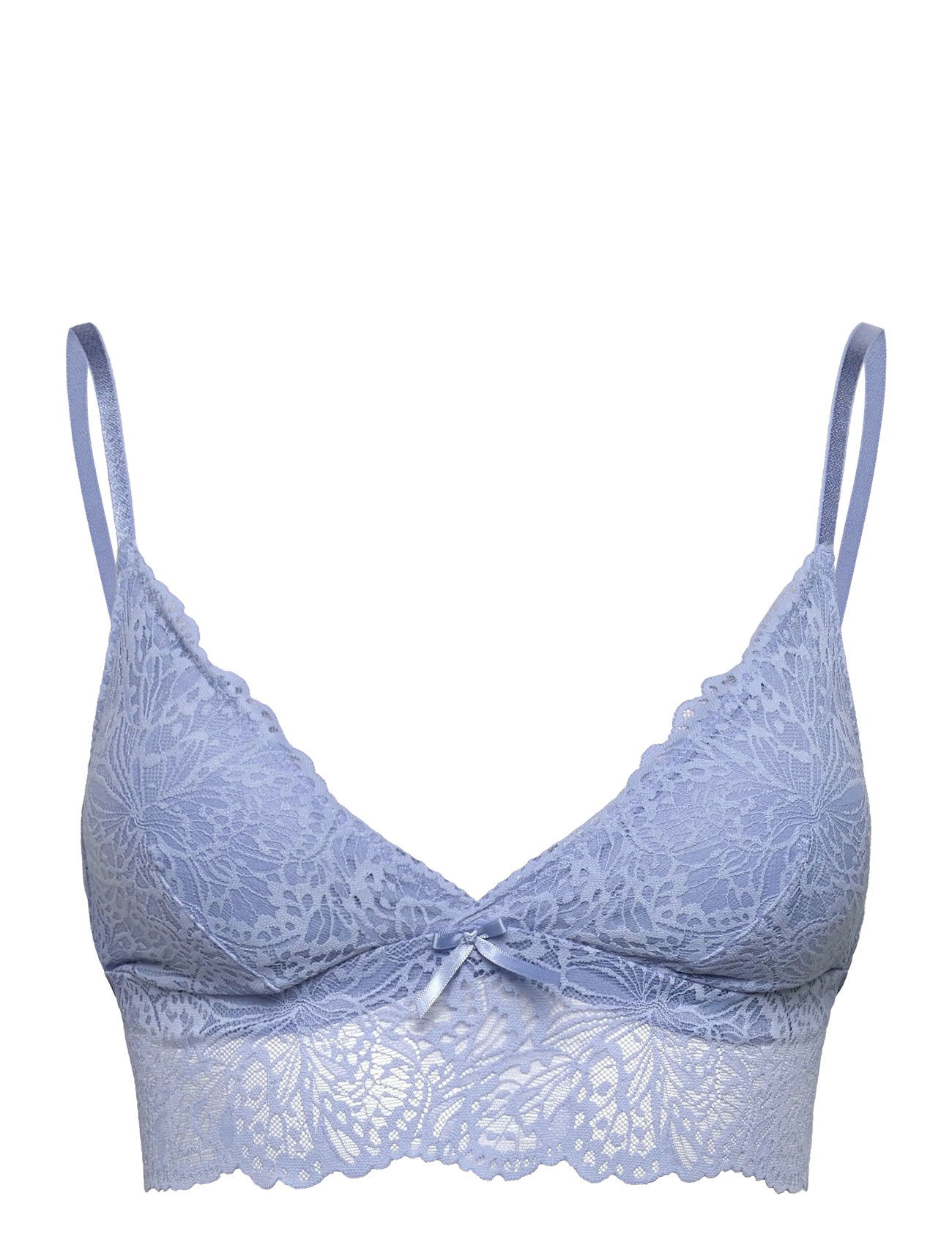 Posie Triangle Bralette Lingerie Bras & Tops Soft Bras Bralette Blue Hunkemöller