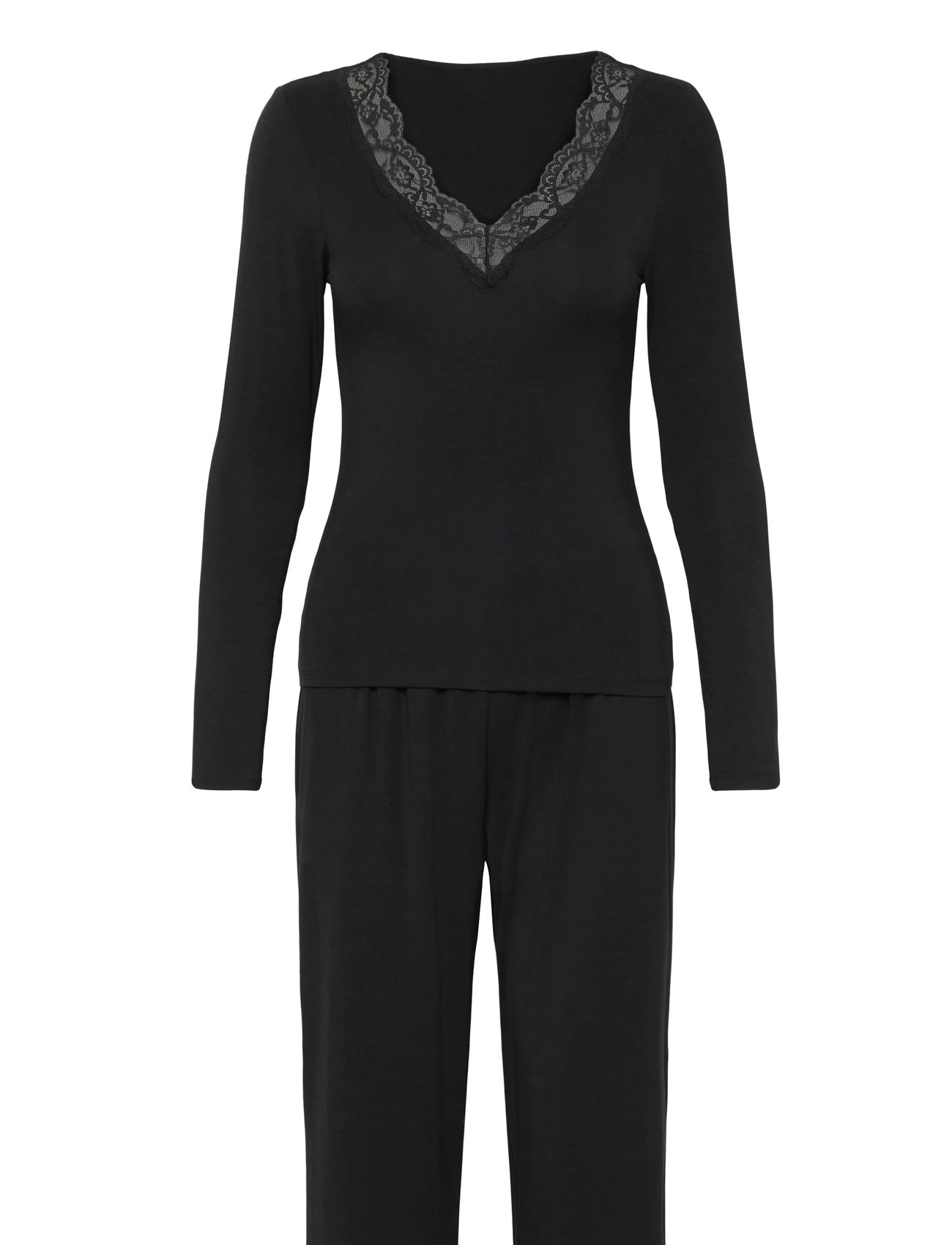 HUNKEMÖLLER Pj Ls Jersey Modal Strickjacke Nana Schwarz - XS - Damen