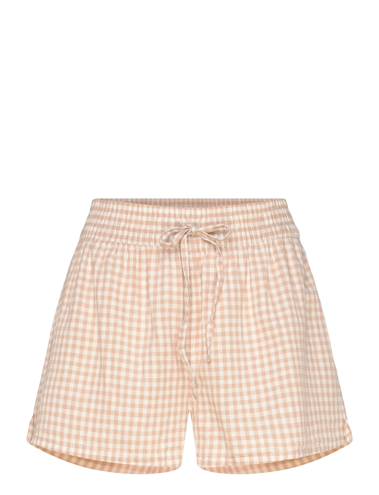 HUNKEMÖLLER Kurz Linen Check Beige - XS - Damen