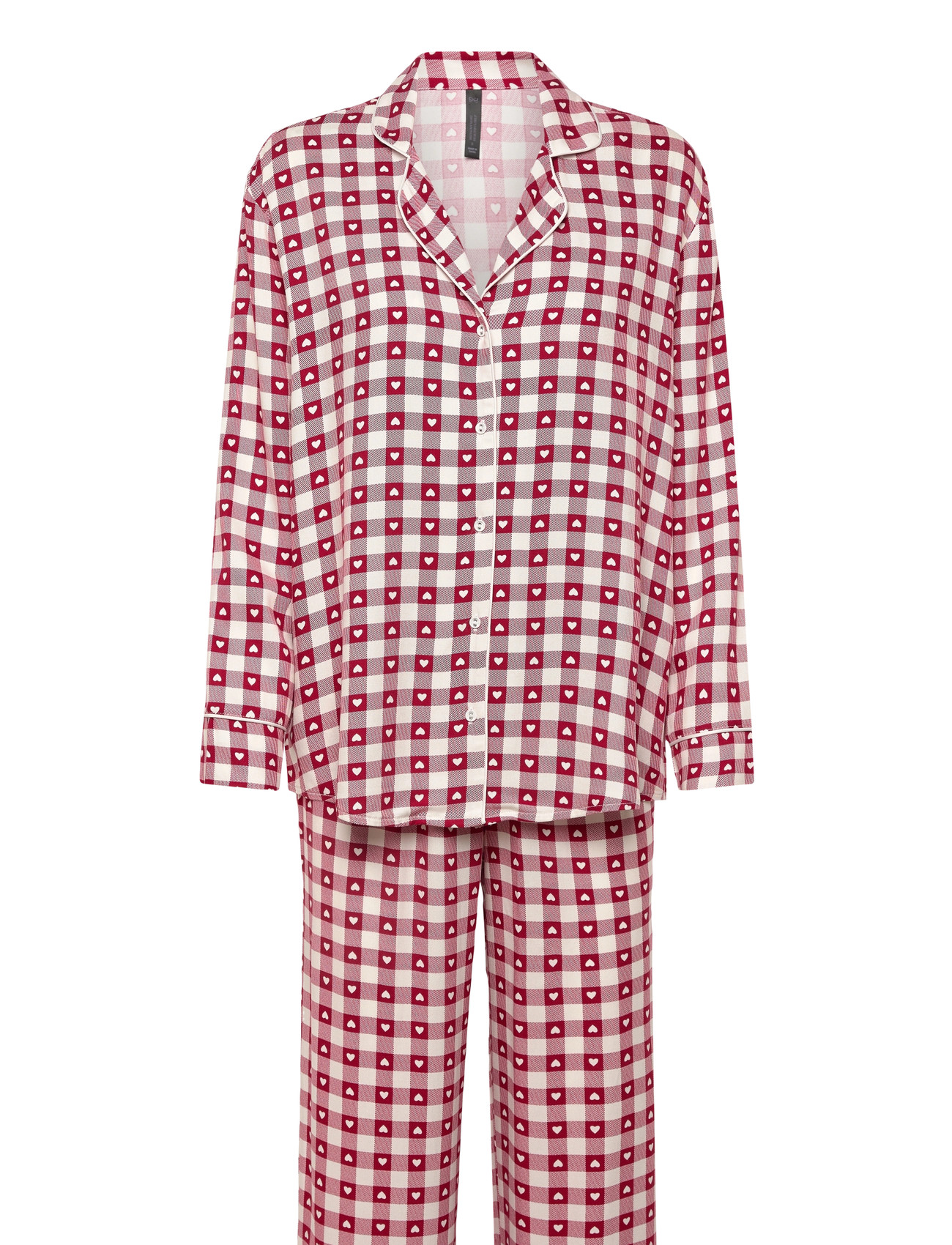 HUNKEMÖLLER Pyjamaset Twill Weiß - XS - Damen