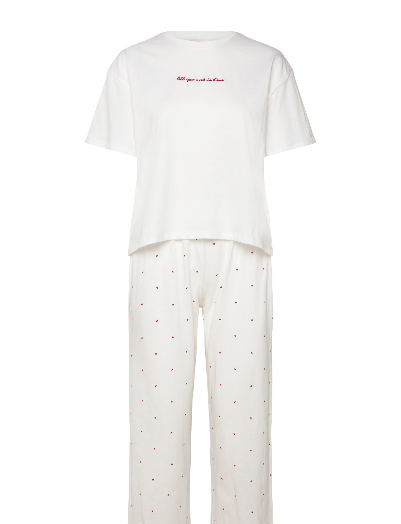 HUNKEMÖLLER Nightie Boxy R-Neck Bow Weiß - S - Damen