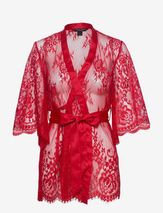 Kimono Allover Lace Isabella - kimona - tango red