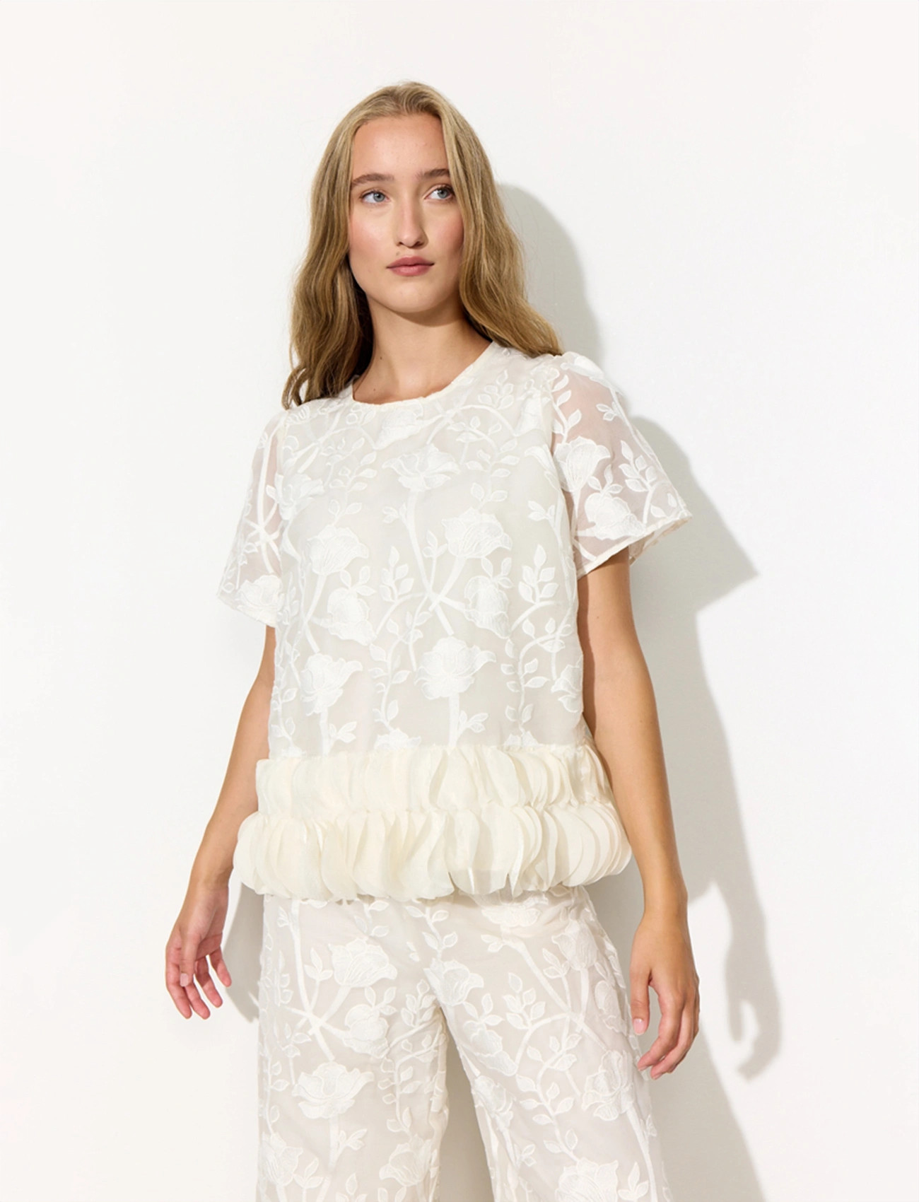 Hunkøn Aiko Blouse, XS, Cream, Bluser > Kortærmede, Dame