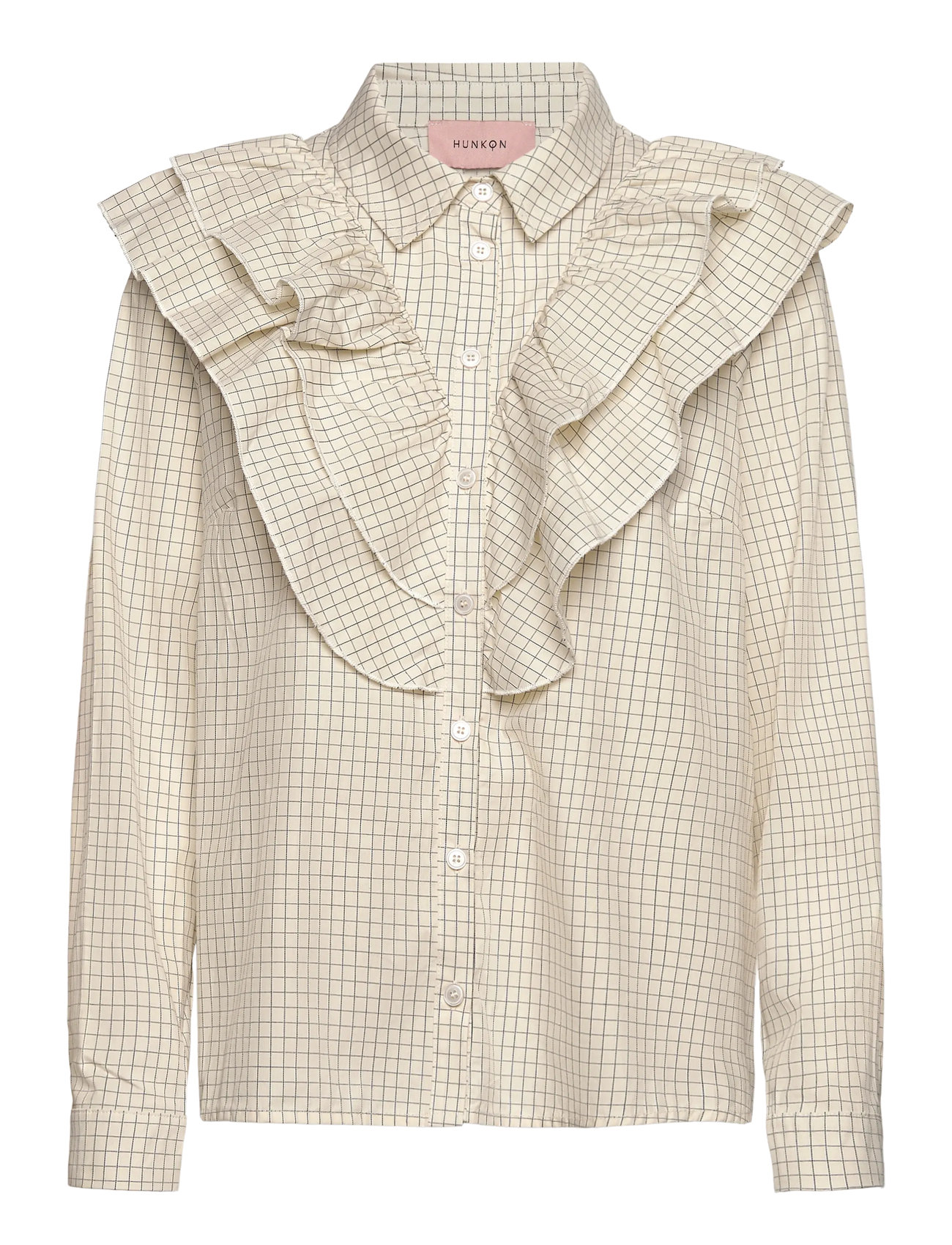 HUNKØN Luca Shirt Cream - M - Damen