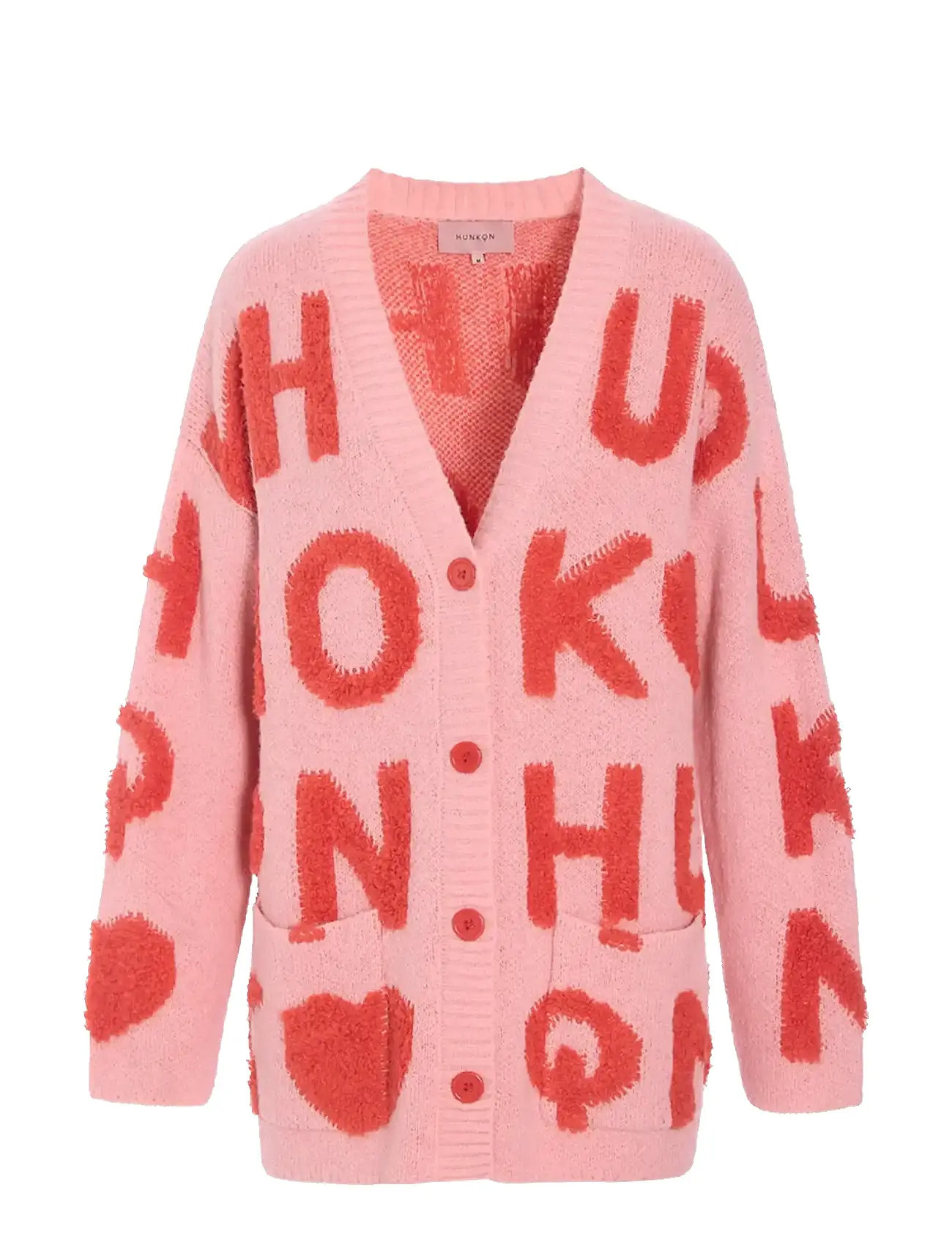 HUNKØN Jenny Knit Cardigan Pink - XS - Damen