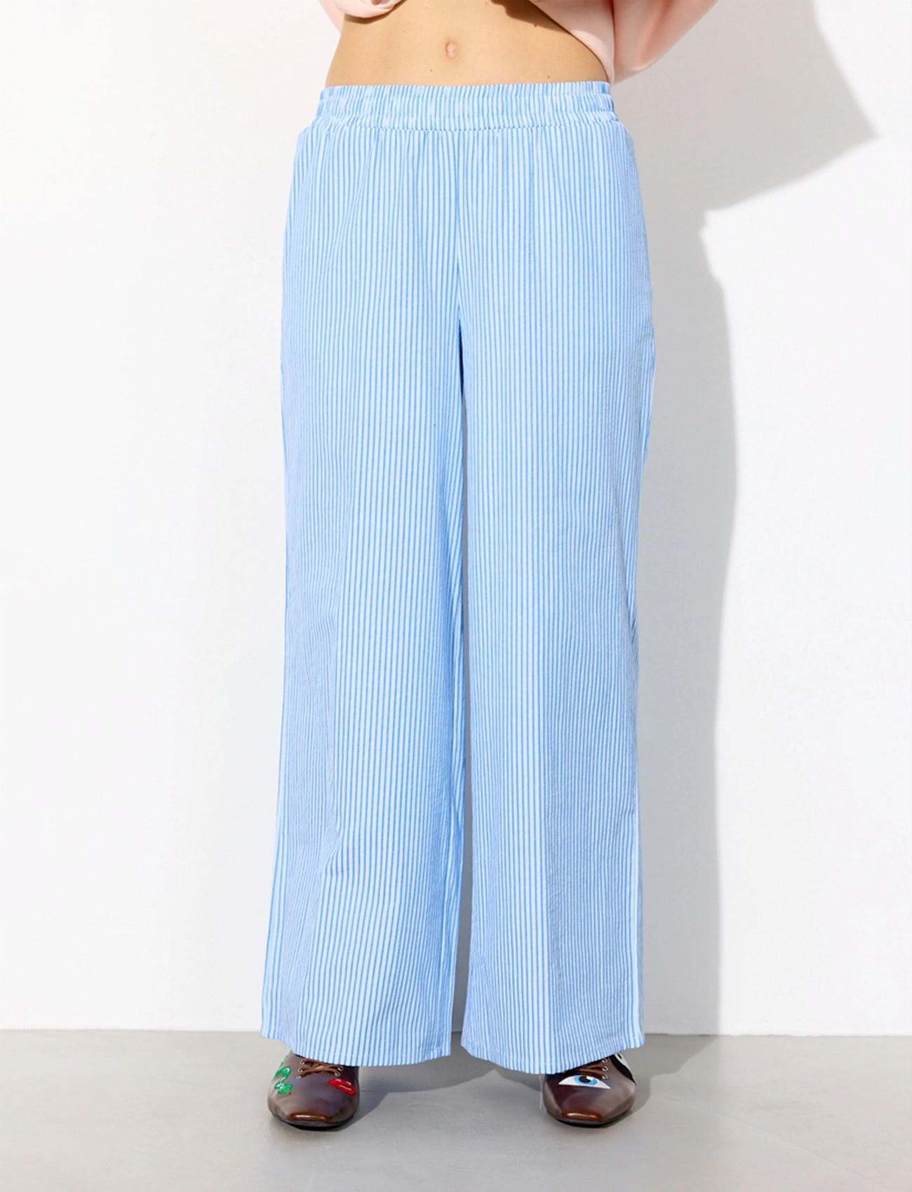 Hunkøn Gudrun Trousers, XS, Blue, Bukser > Brede Ben, Dame